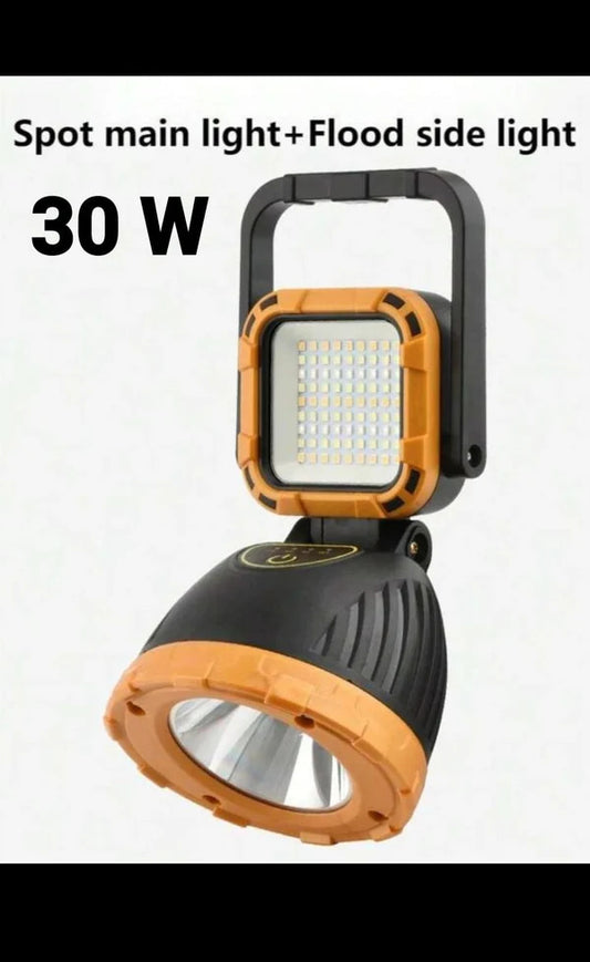 Multifunctional 4 in 1 Solar Flashlight USB Rechargeable with Power Bank