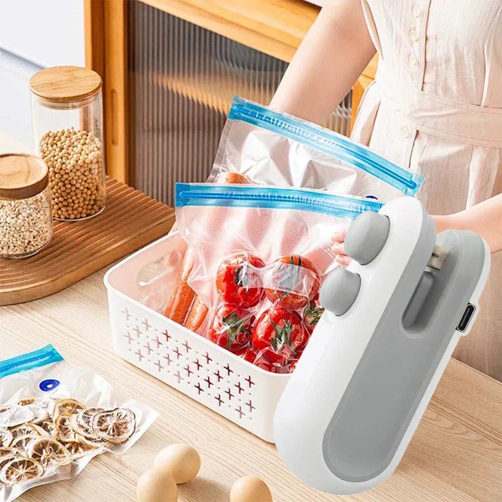 Mini Handheld Heat Bag Sealing Machine Plastic Food Package Sealer