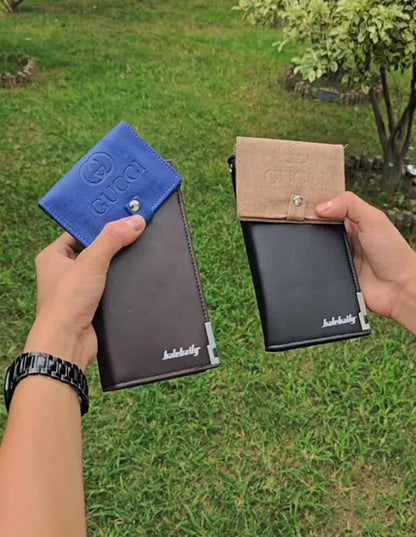 Men's Balebaily Leather Wallet 2 Pcs