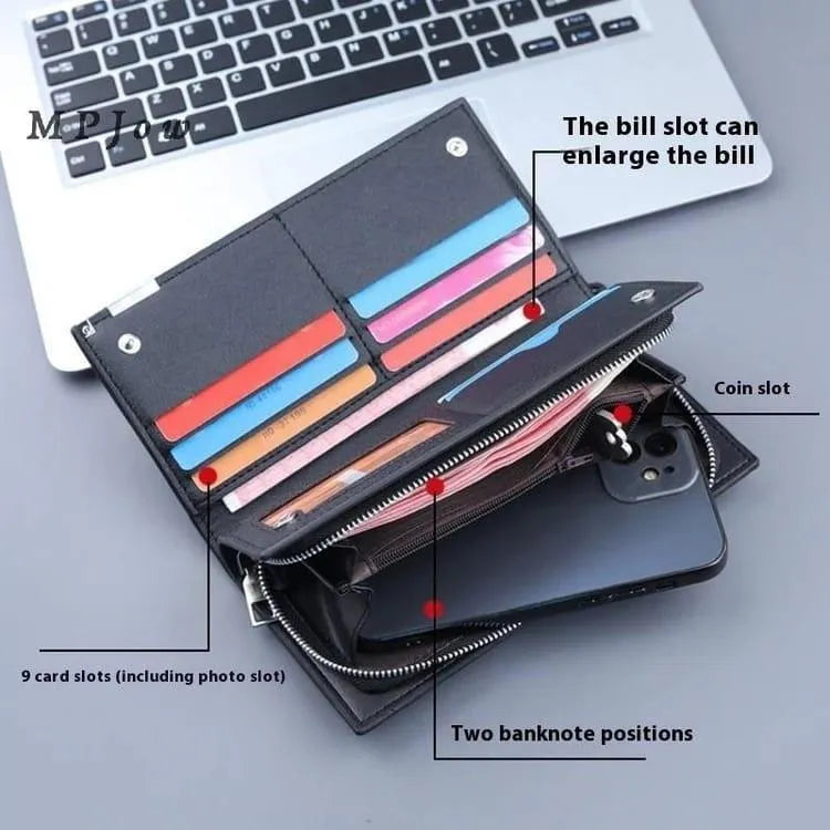 Men's Balebaily Leather Wallet 2 Pcs