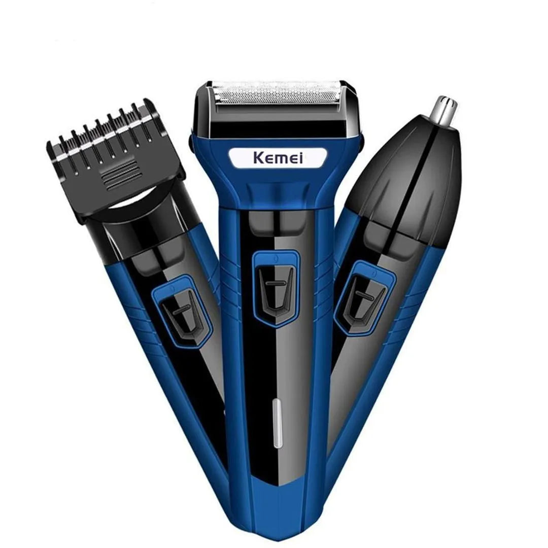 Kemel 3in1 Hair Trimmer Kit KM-633 Silver Blue
