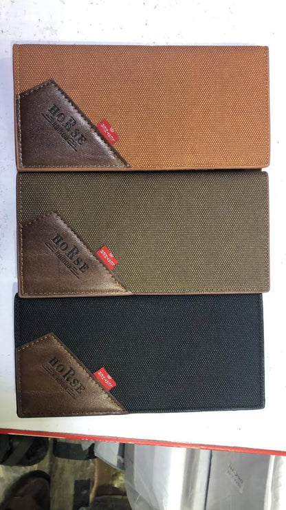 Men's Slim Leather Wallet with RFID Protection Brown Tan