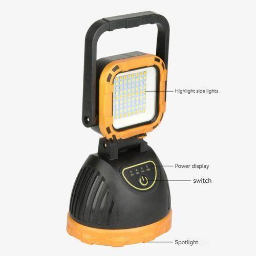Multifunctional 4 in 1 Solar Flashlight USB Rechargeable with Power Bank
