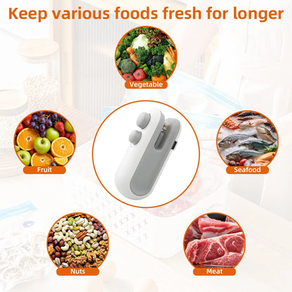 Mini Handheld Heat Bag Sealing Machine Plastic Food Package Sealer