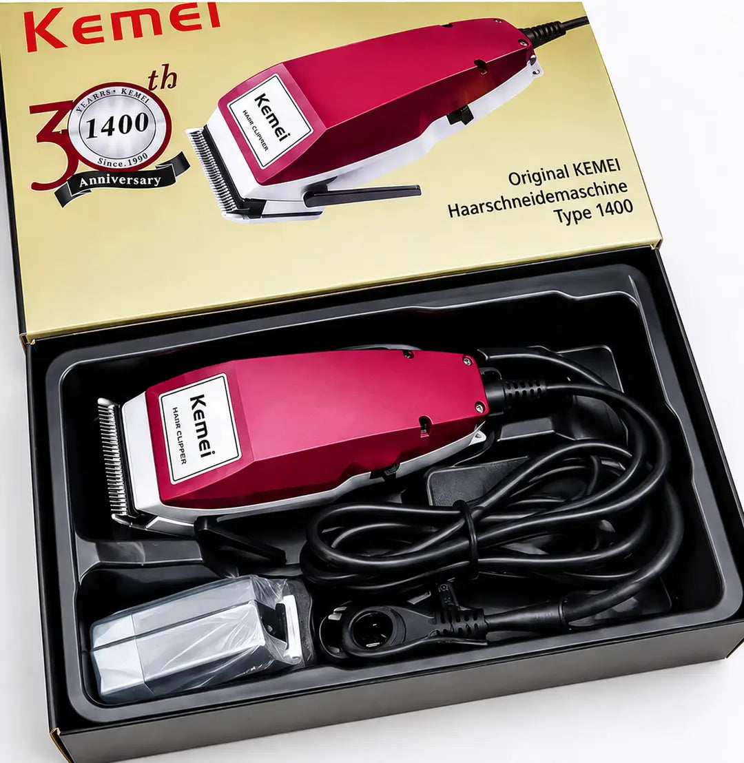 Kemei KM-1400 Professional Electric Hair Clipper – Heavy Duty Corded Hair Cutting Machine