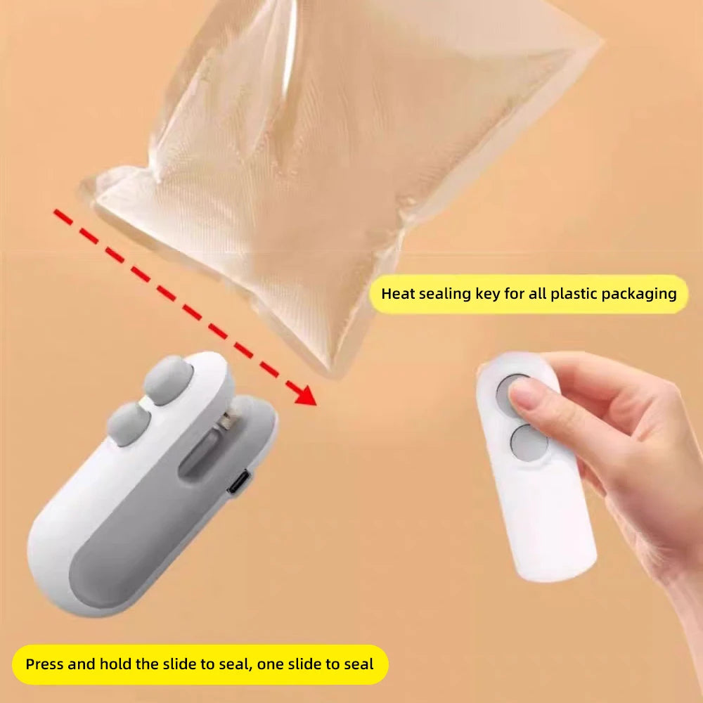 Mini Handheld Heat Bag Sealing Machine Plastic Food Package Sealer