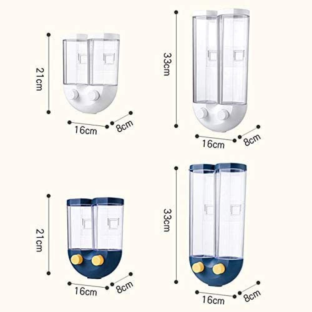 Dispenser Tank Pusher Type Wall Mounted Cereal Storage Tank