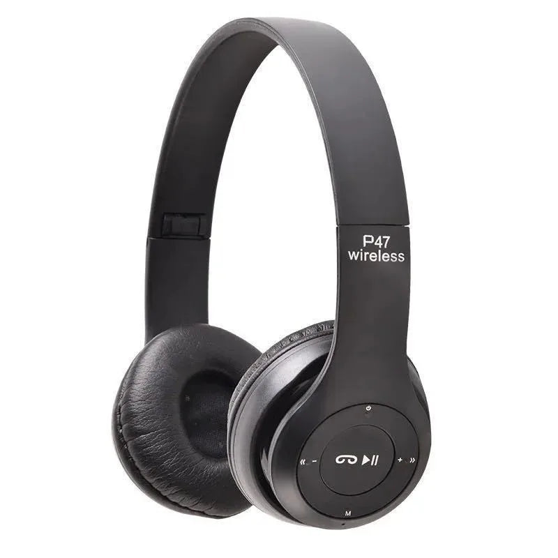 P47 Wireless High Quality Bluetooth Foldable Headset With Microphone FOR All cell phones and laptop used