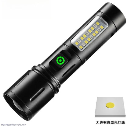 Rechargeable Camping Torch Black Aluminum 20W Laser Beam