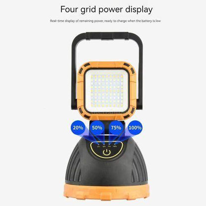 Multifunctional 4 in 1 Solar Flashlight USB Rechargeable with Power Bank