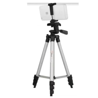 Aluminum Alloy Phone Tripod Stand Retractable Portable Holder for Outdoor Live Streaming Mobile Photography Approx 3.5 Feet