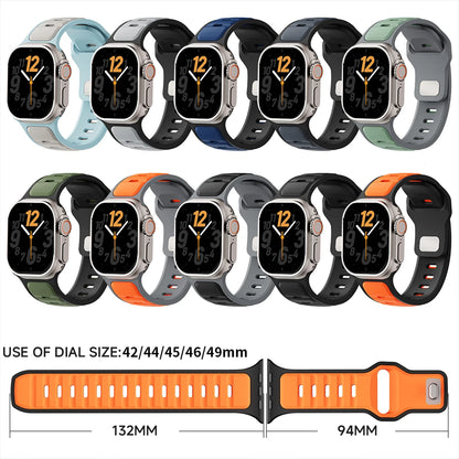 For I watch Series 4 5 6 7 8 9 10 11 SE3 Ultra 1 2 Silicone Strap Sports Band for Apple Watch