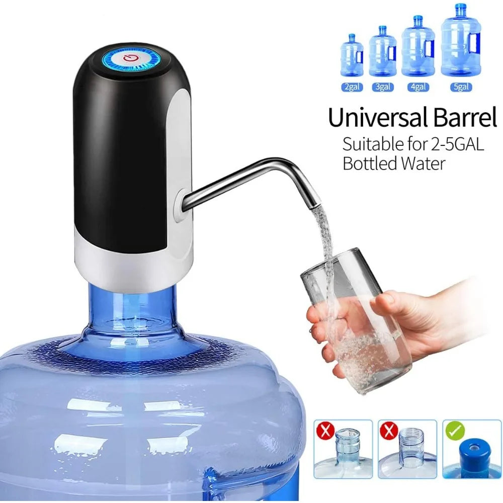 Automatic Water Pump Dispenser Rechargeable Portable USB Pump